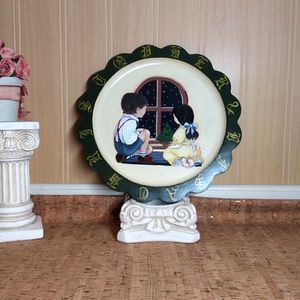 Furio Home Christmas Vintage Wood Plate